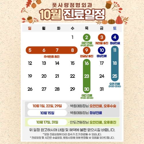 10 진료일정